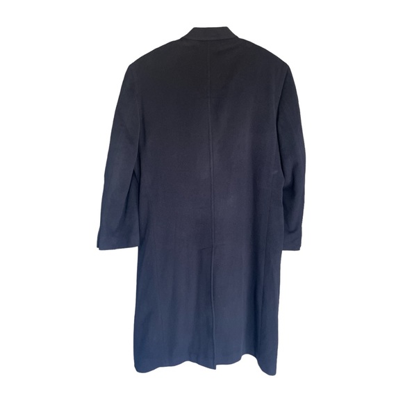 Gianfranco Ruffini Men’s Black Cashmere Blend Size R-44 Dress Coat Pea Coat - Picture 2 of 5